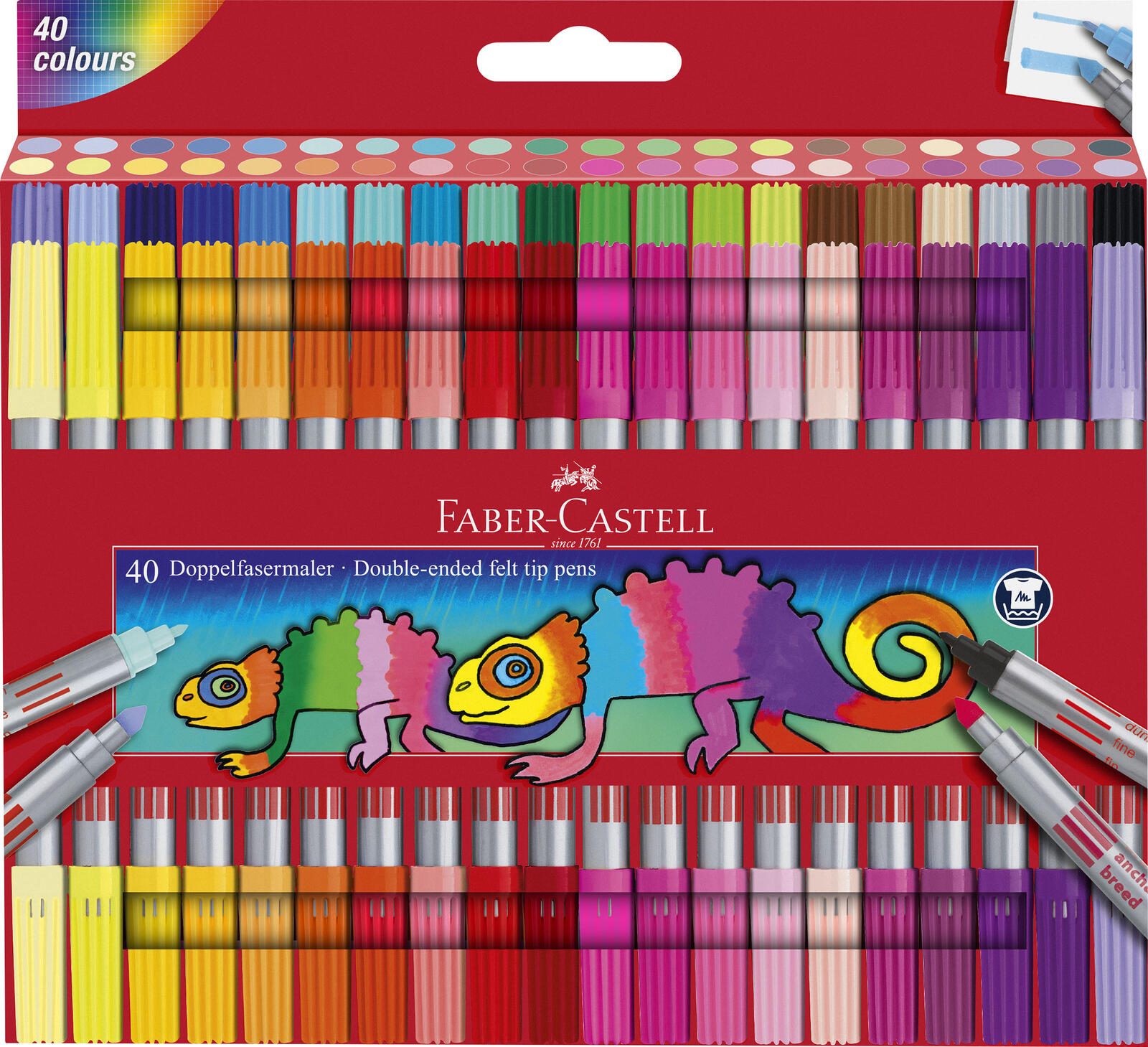 FABER-CASTELL Filzstifte Mehrfarbig 1.0 + 3.0 + 5.0 mm FABER-CASTELL Filzstifte Mehrfarbig 1.0 + 3.0 + 5.0 mm